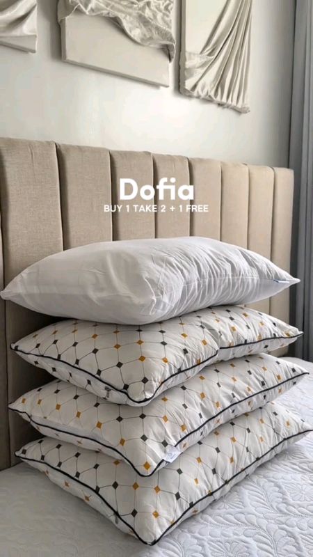this is your sign na magpalit na ng bagong unan ☁️ #soft, #comfy, and super #worthit #masmurasashopee #viral #trending #fyp #dofia #pillow #unan #bed