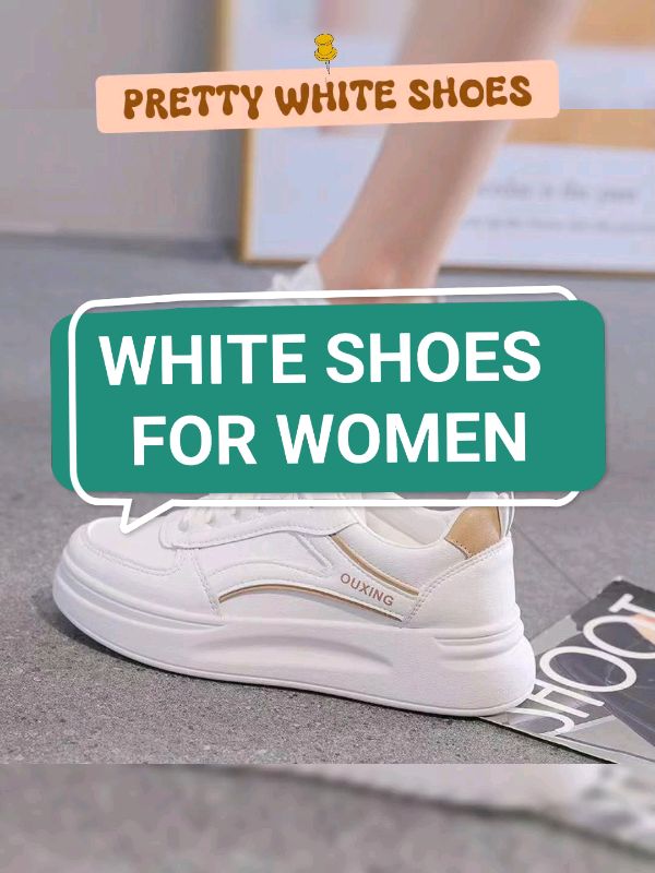 WHITE SHOES FOR WOMEN #whiteshoes #whiterubbershoes