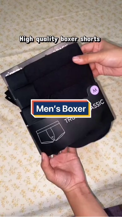 FOR ONLY 120,3 PCS NA! Get yourself a comfy and affordable boxer shorts mga boss!#boxer #boxershortsunderwear #underwear #boxerbrief
