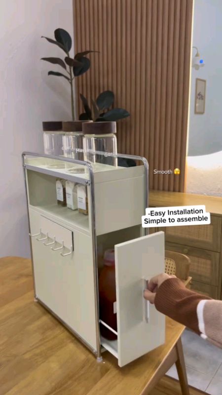 #PullOutShelf #SpiceRack #KitchenOrganizer #StorageCabinet #NarrowStorage #SpaceSaver #KitchenEssentials#HomeStorage #spicecabinet #HugotSaShopee #fyp