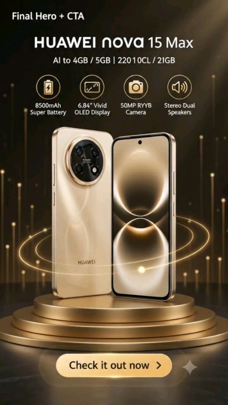 📱 HUAWEI nova 15 Max 🔋 8500mAh battery + 16GB RAM & 256GB storage! ⚡ #NABudol #Huawei #Nova15Max #Smartphone #budolfinds