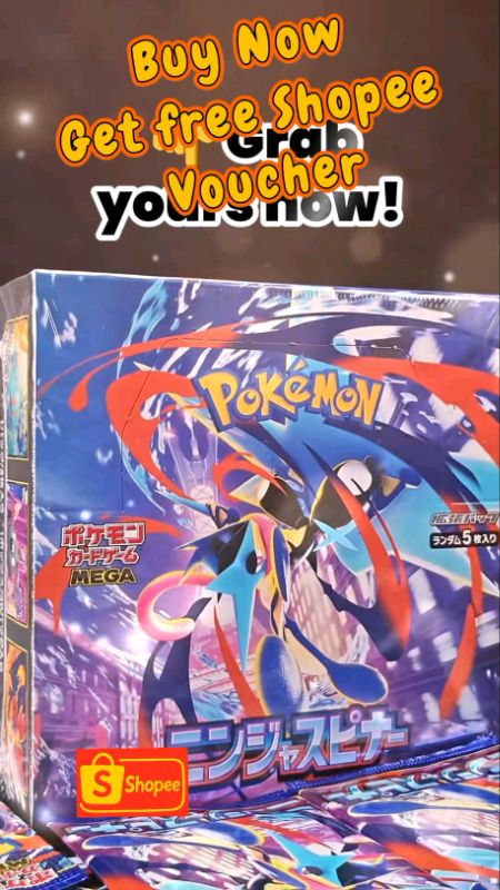 Pokémon Card Game MEGA Expansion Pack Ninja Spinner BOX #MasMuraSaShopee #fyp #freevoucher #bigdiscount #sale #viral
