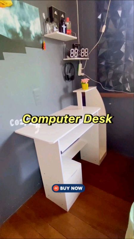 Simple Computer Desk #FreeCoinsInShopeeVideo #computerdesk #computertable #workfromhome #fyp