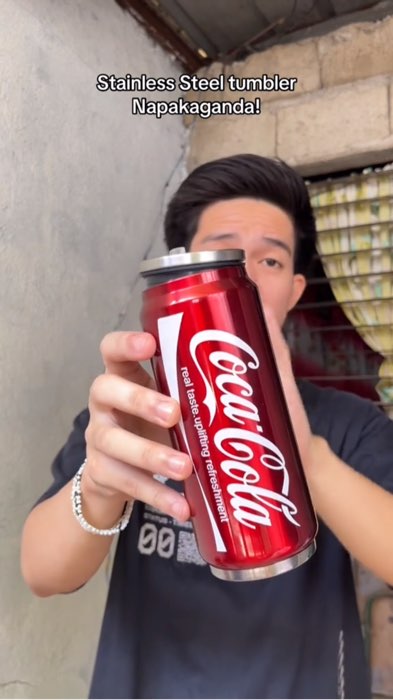 500ml #Vacuum Cup #Stainless #Tumbler Coca Cola #Water Cup #MasMuraSaShopee #fyp #foryou #HugotSaShopee #ForYouPage #finds