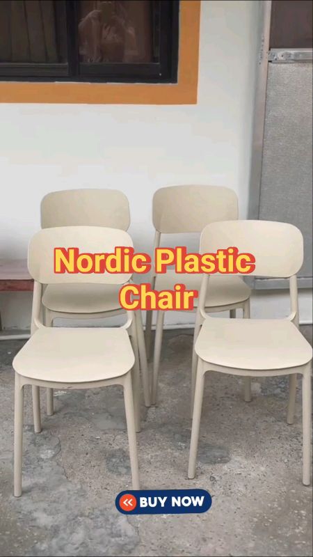 Nordic Plastic Chair Dining Chair #trending #fyp #viral #nordic #chair #MasMuraSaShopee #trending