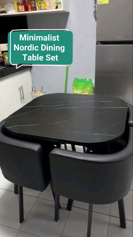 Minimalist Nordic Dining Table Set #diningtable #set #nordicstyle #ShopeePHPaydaySale #FreeCoinsInShopeeVideo #MasMuraSaShopee #fyp #buynow