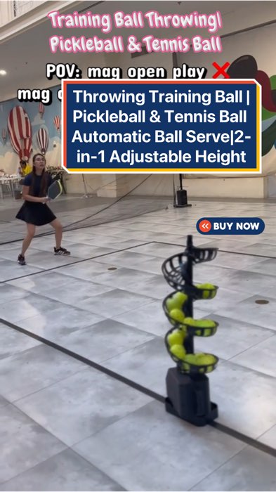 Training Ball Throwing|Pickleball & Tennis Ball Automatic Ball Serve|2-in-1 Adjustable Height #traningball #shoppingpinoy #shopeefinds #fyp #shopee
