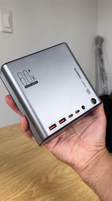 Tranyoo L6 60000mAh 100W Powerbank Original Two way Super Fast Charging#tranyoo #powerbank #fastcharging #charging #MasMuraSaShopee #goodquality
