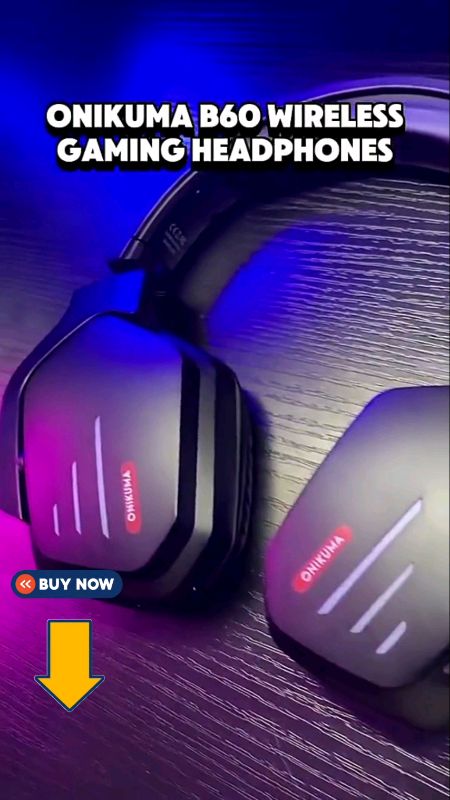Onikuma B60 LED Light Bluetooth Gaming Headset with Microphone #fyp #goodquality #trending #MasMuraSaShopee #ShopeePHPaydaySale #FreeCoinsInShopeeVide