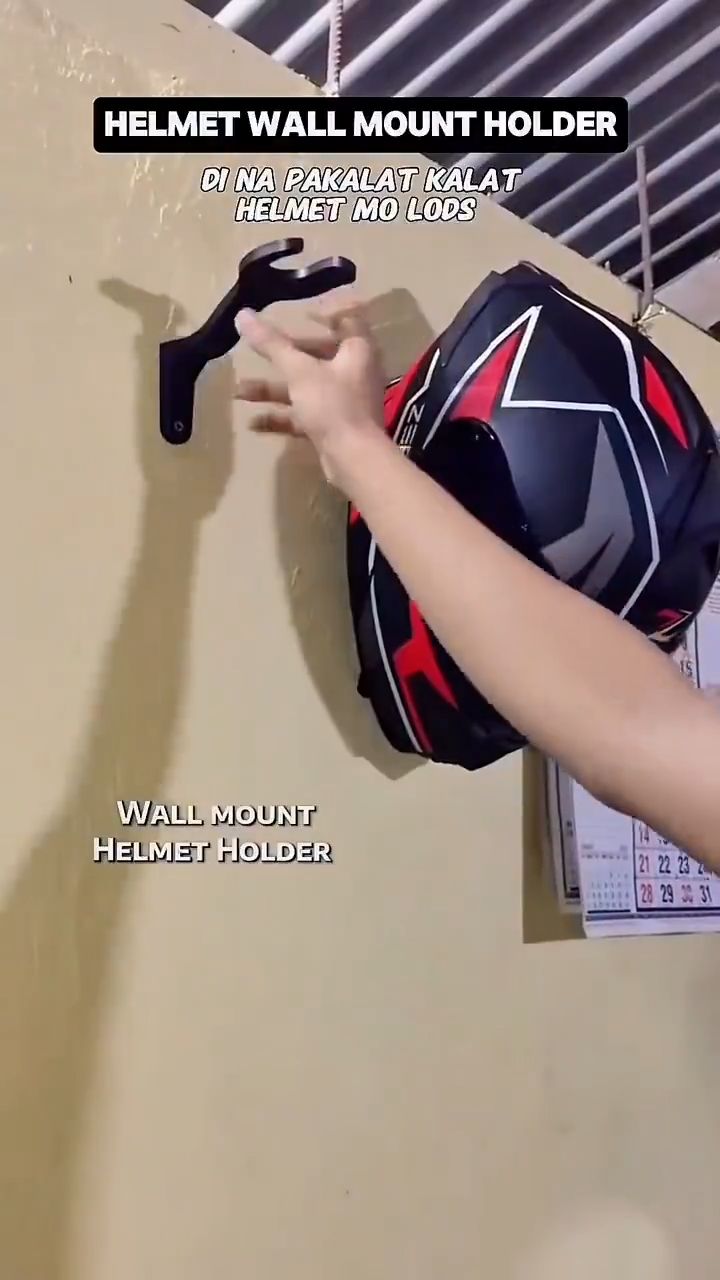 #buynow  #shopeeph  #shopeefinds  #helmethook  #helmetholder  #wallhook  #hookrack  #motorcycleaccessories  #rideressentials  #helmetstorage   #spaces