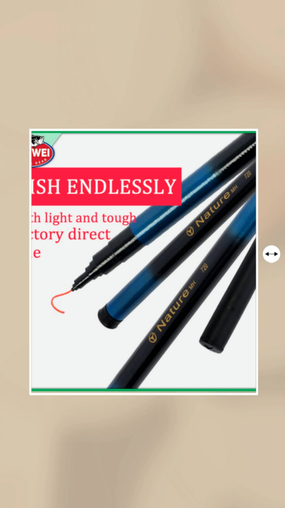 Portable telescopic fishing rod #nature #fishing #rod #telescopic #portable