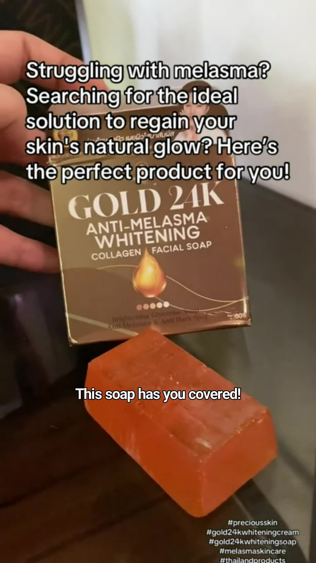 GOLD 24K MELASMA SOAP #gold24kmelasmasoap #melasmasoap #effectivesoap